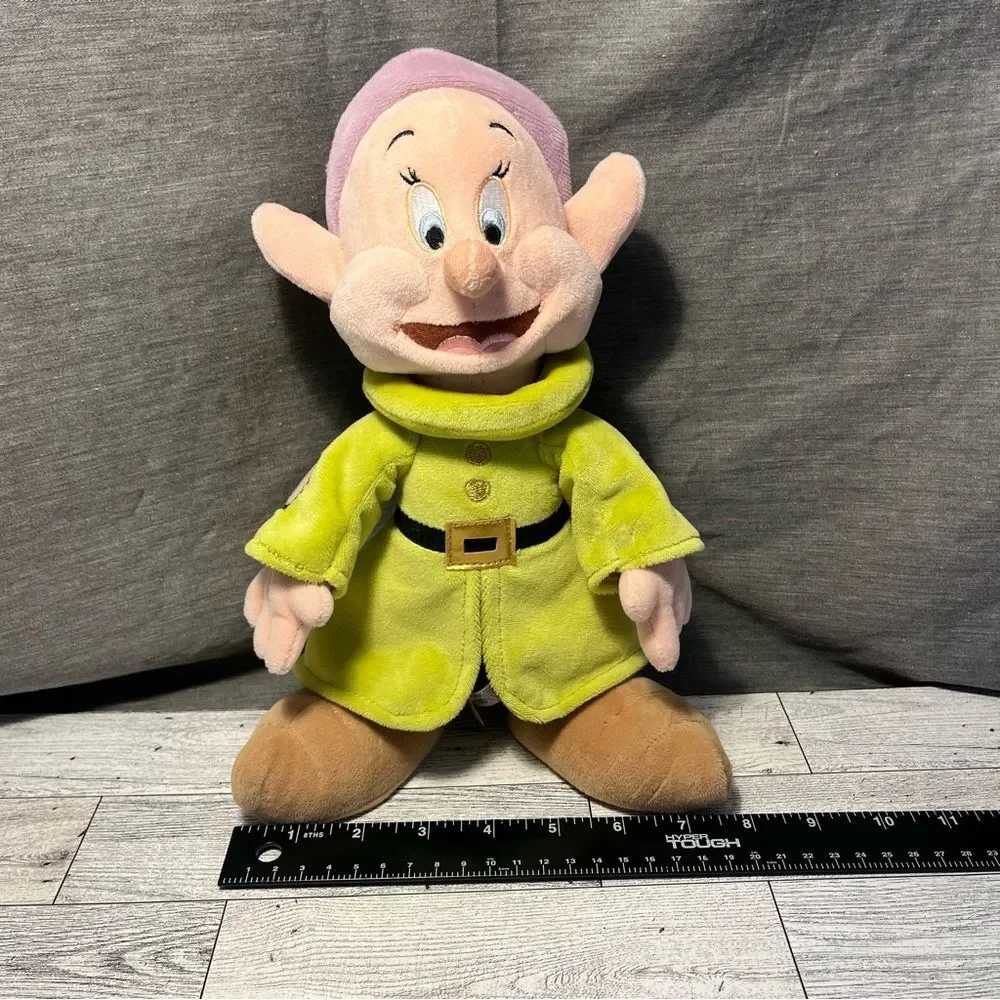 Disney Store 11” Dopey Plush Snow White And The Seven Dwarfs Multicolor